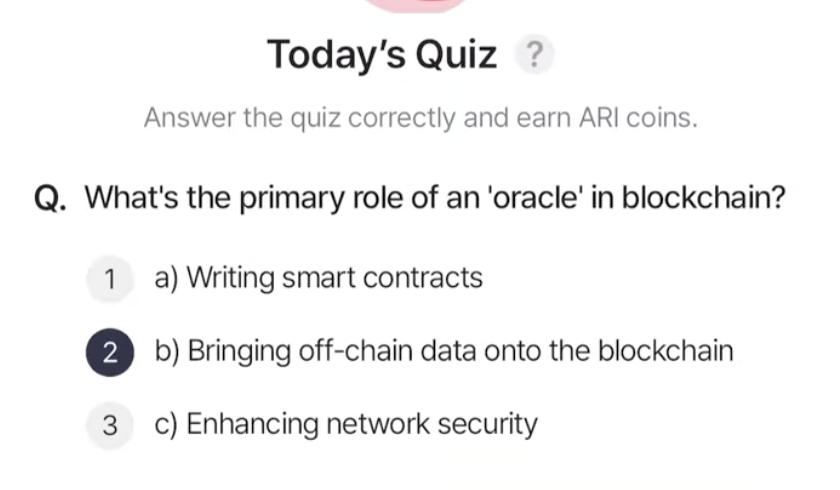 ARI Wallet Daily Quiz Answer 14 April 2025 (AriChain)